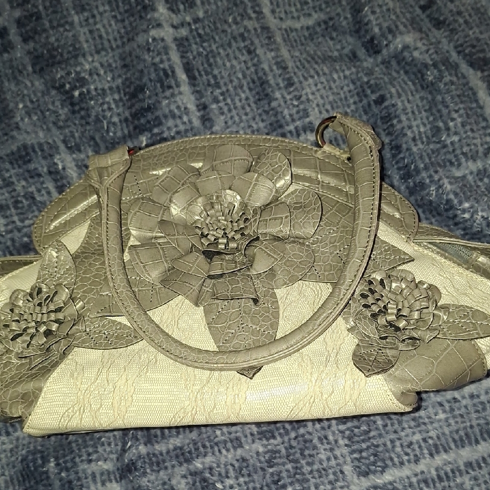 Temptations‎ Italy Gray Floral Women's Bag